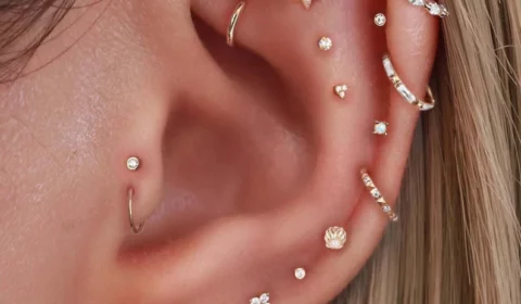 Ohrknorpel einzeln Tragus-Helix-Rook-Daith-Conch-usw.